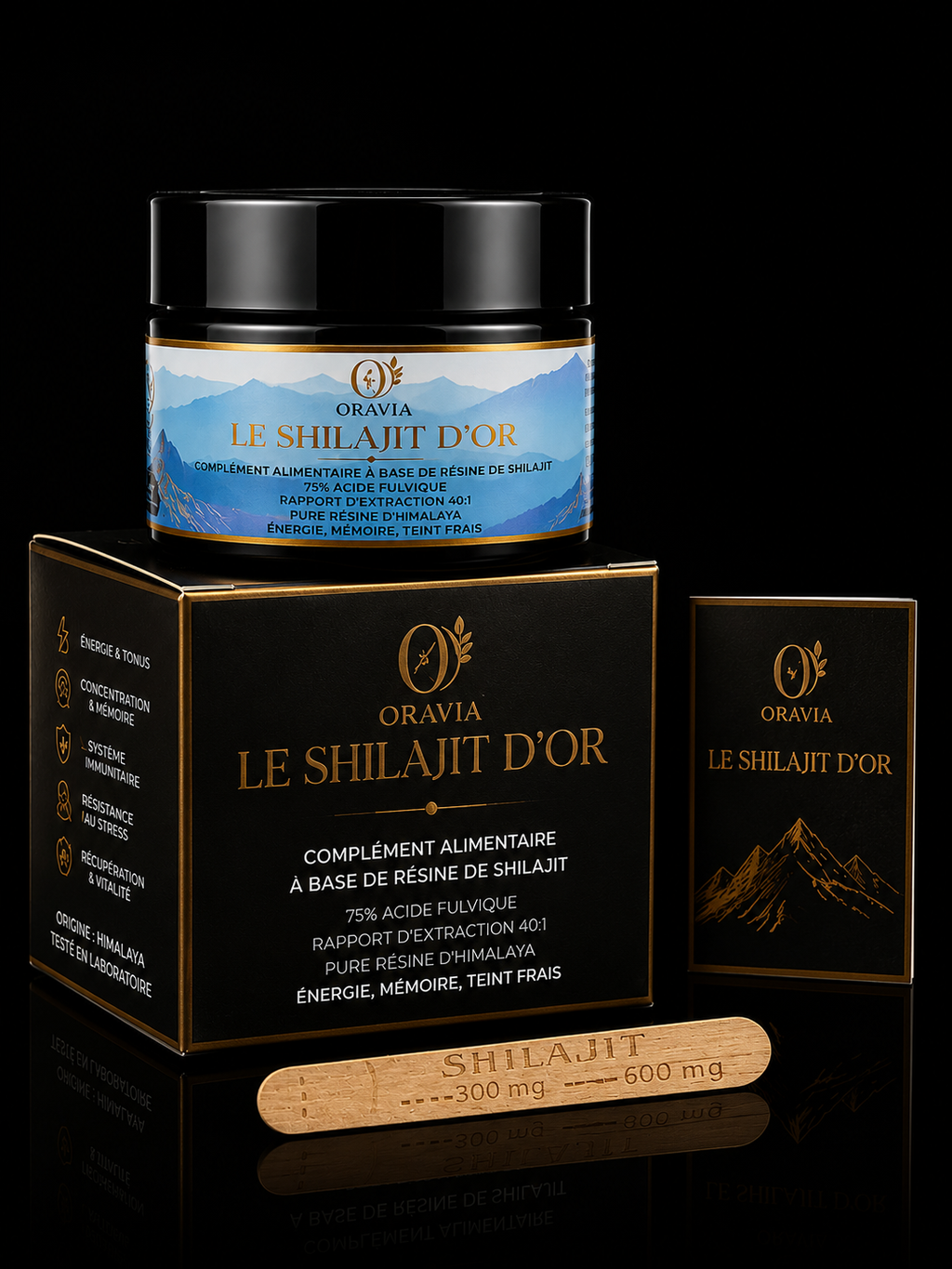 Shilajit d’Or ORAVIA – Résine pure d’Himalaya 50g Impero Inspiration